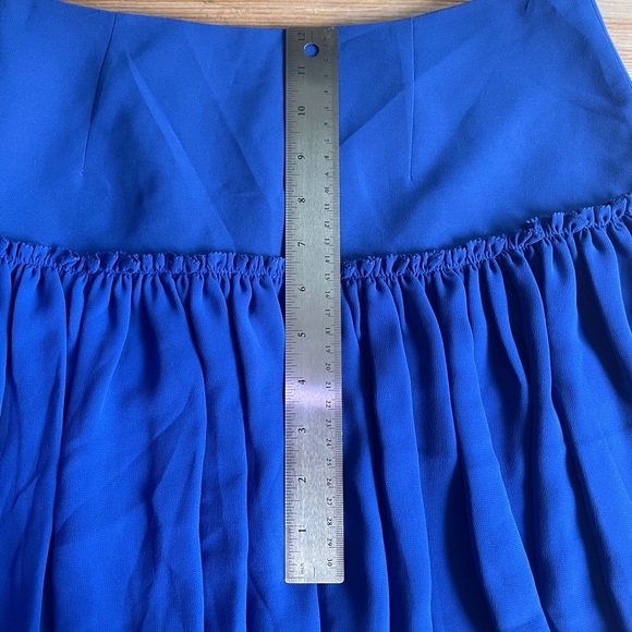 NWT Banana Republic royal blue flounce mini skirt - Picture 8 of 9